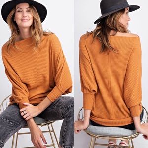 New Easel Long Sleeve Thermal Tee Tunic